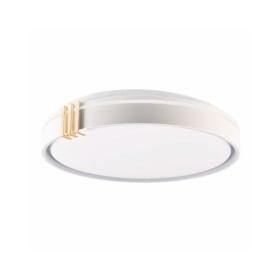Люстра с пультом светодиодная, потолочный светильник Goldlux 328854 Arletta 50 Led 1x48W 3000K-6000K 8000Lm IP44 Серый