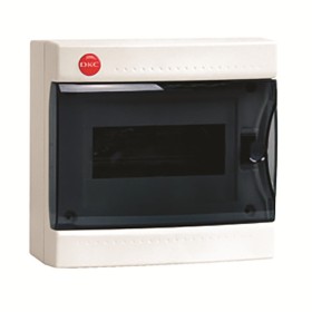 Щит настінний DKC Ram Base на 8 модулів з дверцятами RAL9001