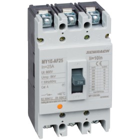 Автоматичний вимикач у литому корпусі АF типу Schrack MY125838B 18кА 25А 3P