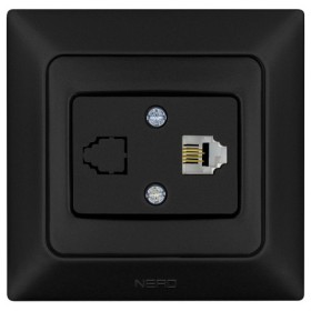 Телефонна розетка NE-AD ARAS 93-124-11-1 чорна