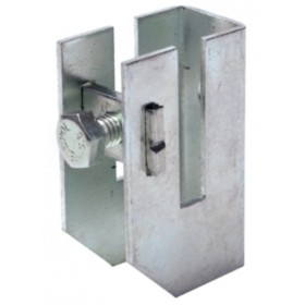 Скоба-держатель полосы DKC ND2312ZC 40х4мм М8х20 из оцинкованной стали (с болтом)