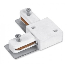 Кутовий конектор Feron 6679 LD1005 для однофазного вбудовуваного шинопроводу (білий)