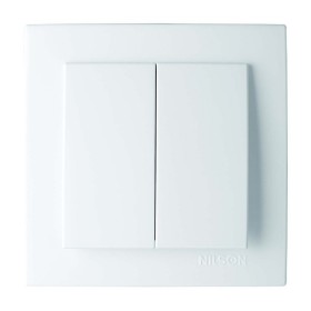 Вимикач Nilson Touran білий 2кл ( 24111003 )