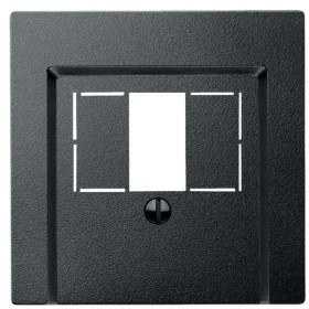 Накладка для розетки телекомунікаційної антрацит Merten, MTN297914