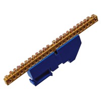 Изолированная шина TNSy «N» ШЛИ6х9-24 на DIN-рейку синяя (TNSy5500189)