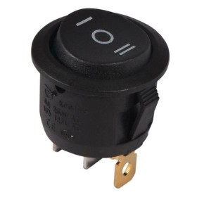 Перекидной переключатель TNSy KCD1-5-103 B/B круглый черный (TNSy5500725)