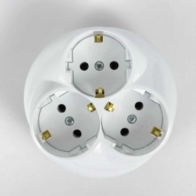 Розетка-тройник EL-BI с заземлением внутренняя ( 500-005600-819 )