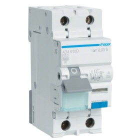 Диференційний автомат Hager ADA910D B 10A 1P+N 6кА 30мА A
