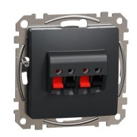 Аудіорозетка Schneider Electric Sedna Design & Elements чорна SDD114411