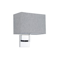 Бра, настінний світильник Nowodvorski 11787 Hotel Mood E27 1x10W IP20 сірий