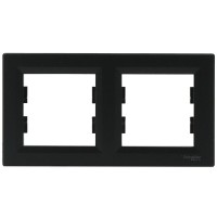 Рамка двойная антрацит Asfora, EPH5800271