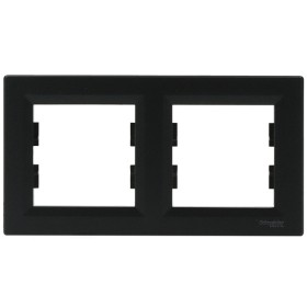 Рамка двойная антрацит Asfora, EPH5800271