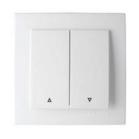 Вимикач Nilson Touran білий жалюзі 2-кл ( 24111011 )