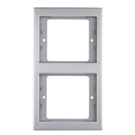 Рамка 2-местная, вертикальная, нержавеющая сталь Berker K.1