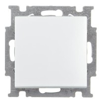 Однокнопочный проходной выключатель ABB Basic 55 2CKA001012A2189 2006/6 UC-96-507 (белый шале)