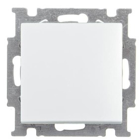 Однокнопочный проходной выключатель ABB Basic 55 2CKA001012A2189 2006/6 UC-96-507 (белый шале)