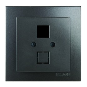 Розетка Nilson Touran антрацит комп'ютерна без модуля ( 24161042 )