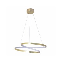 Люстра подвесная светодиодная круглая Goldlux 328052 Zefira 50 Led 1x40W 4000K 3700Lm IP20 Золотой