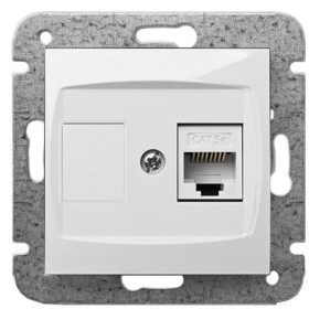 Комп'ютерна розетка Elektro-Plast Carla 1748-10 RJ45 (білий)