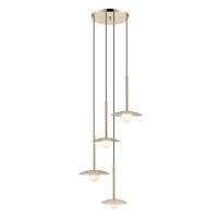 Підвісний світильник, люстра Zuma Line 5905316668454 Nicosia G9 4x28W IP20 золотий