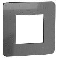 Однопостовая рамка Schneider Electric NU280253 (никель/антрацит)