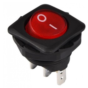 Перемикач TNSy KCD1-7-101N R/B з підсвічуванням червоний (TNSy5500735)