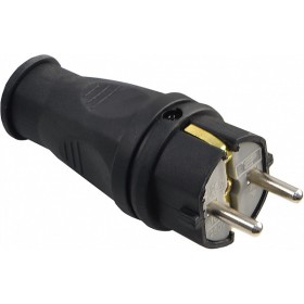 Каучуковая вилка Аско-Укрем ВК 2P+PE 16А (A0250010001)