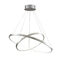 Подвесной светильник, люстра Goldlux 330017 Lea 2 Led 2x35W 4000K 4600Lm IP20 Серебро