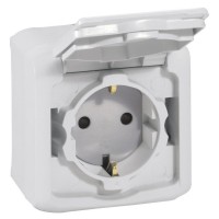 Розетка 2К+З Legrand Forix сіра