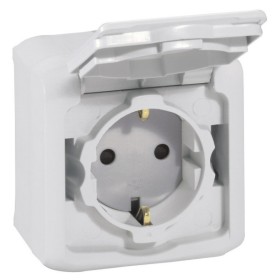 Розетка 2К+З Legrand Forix серая