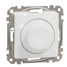 Универсальный поворотный светорегулятор Schneider Electric белый SDD111502