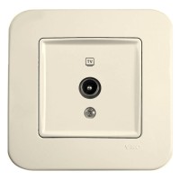 Розетка TV кремова VIKO Rollina