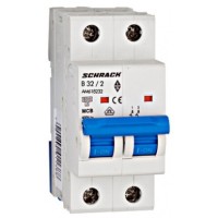 Електроавтомат 32А 2P 6кА х-ка B, Schrack