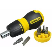 Набір біт Stanley 0-66-358 Multibit Stubby з тримачем з храповим механізмом (6шт)