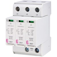 Обмежувач перенапруги ETI 002440504 ETITEC M T12 300/7 (3+0 3p TNC)