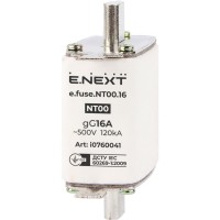 Плавкий предохранитель E.Next e.fuse.NT00.16 габарит 00 16А (i0760041)