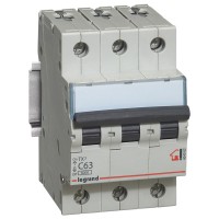 Автомат защиты сети C 63A 3П 6kA, Legrand