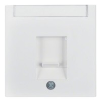 Накладка для суппортов под модуль RJ12/RJ45 полярная белизна Berker S.1
