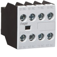 Дополнительный контакт Hager EVA008 4NC для EV007…EV038 EVN022…EVN045 EVL014…EVL027