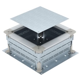 Монтажная коробка для наливных полов OBO Bettermann (7410052) UZD250-3/367x410мм (h=165-220мм) из оцинкованной стали