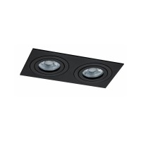 Точечный светильник врезной Oledim 7771305 TS25B ALU GU10 2x10W IP20 Черный