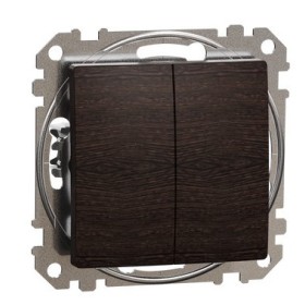 Двоклавішний вимикач Schneider Electric Sedna Design & Elements венге SDD181105
