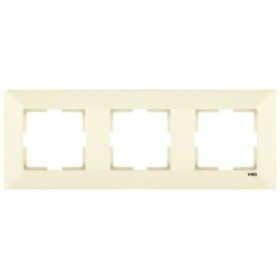 Рамка потрійна горизонтальна Meridian, кремовий