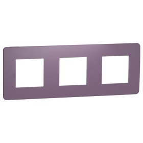 Трехпостовая рамка Schneider Electric NU280614 (лиловый/белый)