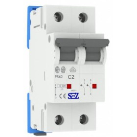 Двухполюсный автомат SEZ 62 C 2А 2P (PR62C2A)