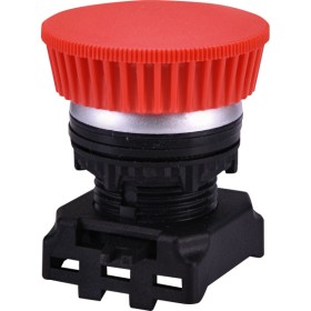 Кнопка-модуль грибок ETI 004771281 EGM-P-RCh (без фіксації червона/хром)