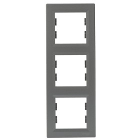 Рамка тройная вертикальная сталь Asfora, EPH5810362