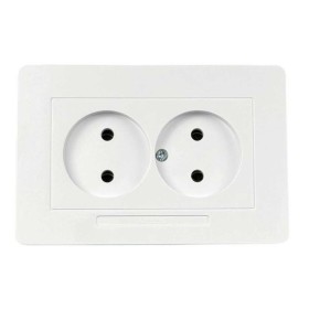 Розетка Nilson Selene біла 2-на без заземлення ( 23111024 )