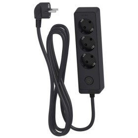 Трехместный удлинитель Schneider Electric ST9431B (1,5м) черный