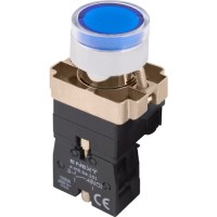 Кнопка E.Next e.mb.bw3661 1NO з підсвіткою синя (p0810105)